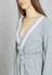 Belted Contrast Trim Robe