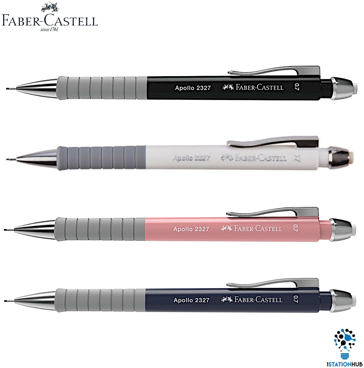 Faber Castell Apollo Mechanical Pencil Triangular Grip 0.7m - 4 Colors