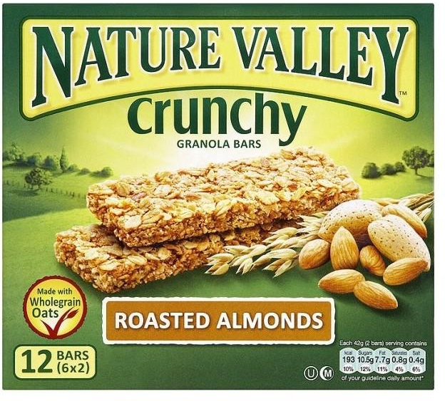 Nature Valley Roasted Almonds Granola 12 bars 6x2