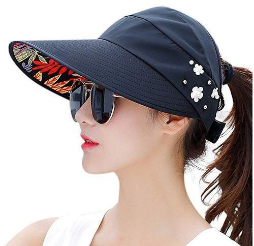 Generic Women Summer Sun Hats - Black