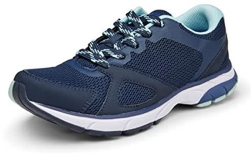 Vionic Women's Drift Tokyo Leisure Sneakers - Supportive Walking Shoes That Include Three-Zone Comfort with Orthotic Insole Arch Support, Sneakers for Women, Active Sneakers, Navy, 8