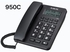 EL-ADL Tec Corded Office Phone With Caller ID 950c Black