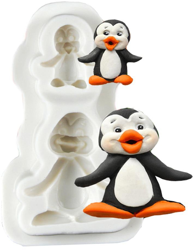 Fondant Cake Mold 3D Cartoon Penguin Silicone Molds