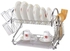 Generic 2 Tier Dish Drainer/Drying Rack - Stainless Steel