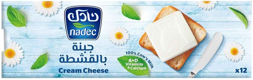Nadec square cheese full fat 12pcs 200g