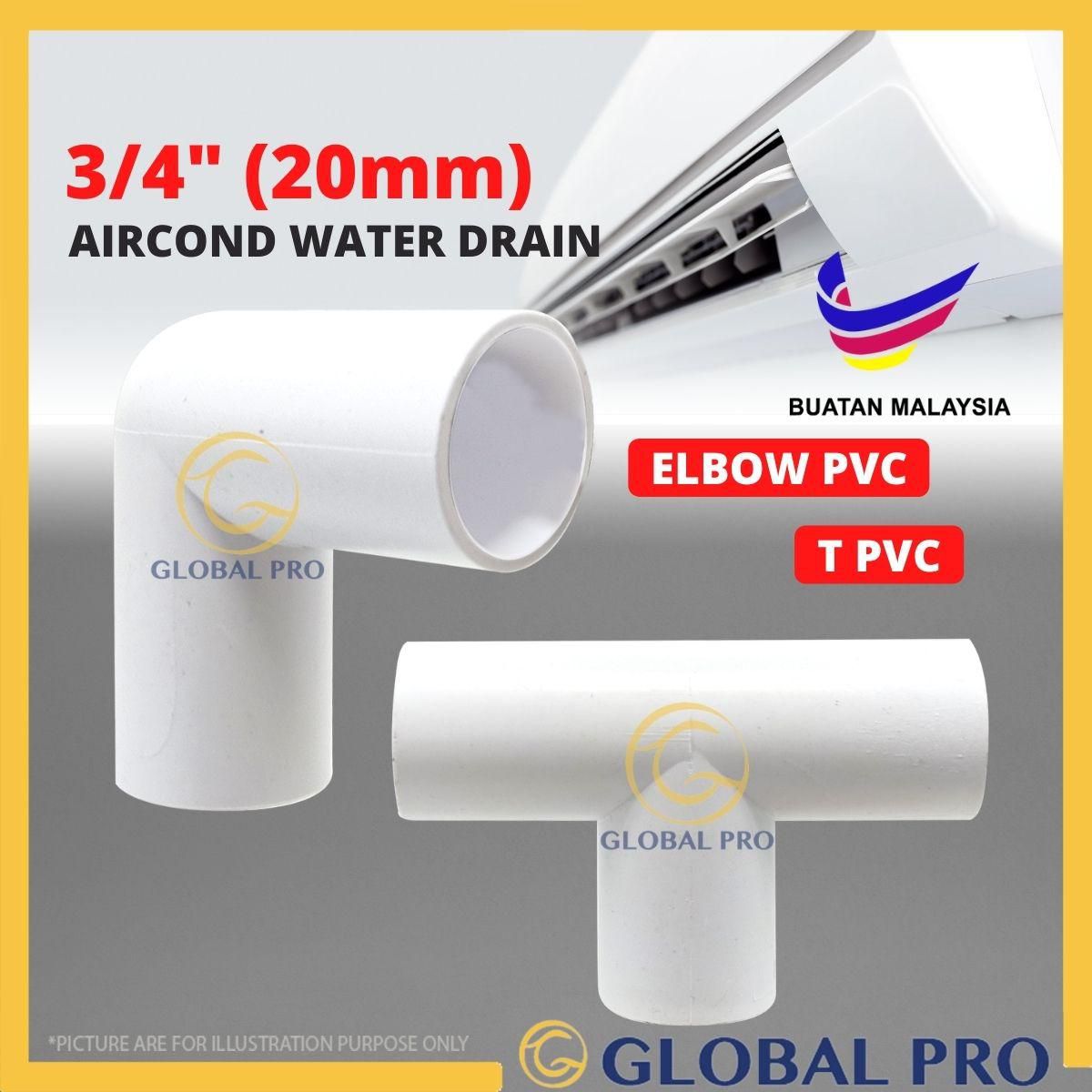 3/4" (20MM) Air Cond Water Drain PVC Elbow / PVC Electric