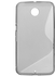 S Shape TPU Shell Case for Motorola Nexus 6 XT1100 XT1103 - Grey