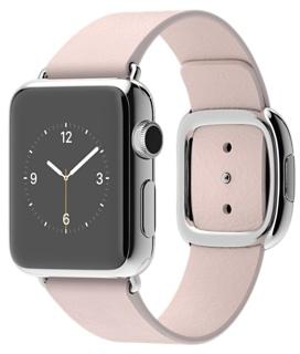 Apple Watch Original MJ362 38mm Stainless Steel Case with Soft Pink Modern Buckle