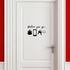 Door Sticker - 25x 40 Cm