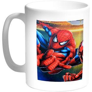 Spiderman Printed Coffee Mug White