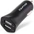 FSGS Black Awei C - 300 2.4A Dual-port USB Smart Car Charger For Smart Phones MP3 / MP4 Players 69065