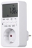 Digital Plug-In Timer Switch Socket Power Energy Meter With LCD Display White 115 x 33 x 60millimeter