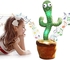 Dancing Cactus Plushies Toy Talking, Dancing, Recording, Singing,Repeating What You Say Sunny Cactus Toys 12.6