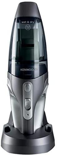 Kenwood High Power14.8VOLT Handheld Vacuum cleaner Cordless, Rechargeable, Lightweight Wet And Dry Hand Vacuum for Home/Pet/Car, Silver HVP19.000SI - International warranty