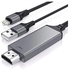 ان تيك كيبل لايتنينج الى HDMI متوافق مع ايفون/ايباد/M-F-i/محول AV رقمي معتمد بدقة 1080p HDTV لايفون 13/12/11/XS/X/8/7 الى شاشة التلفزيون وجهاز العرض