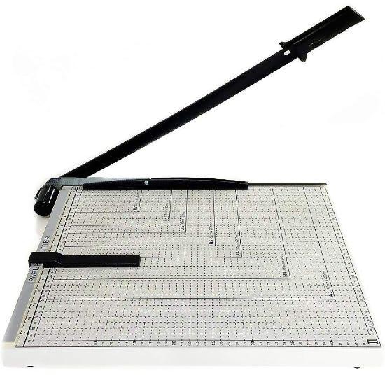 Get A3 Size Paper Cutter, Metal Base, Magnetic Knife - Black White with best offers | Raneen.com