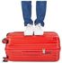 Swissgear Swiss Gear Hard-Shell Luggage Trolley Travel Bag with 360 Wheels - Red, Medium 24in