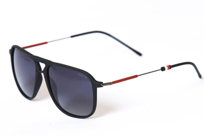 Vegas Men's Sunglasses V2035 - Gun Black & Black