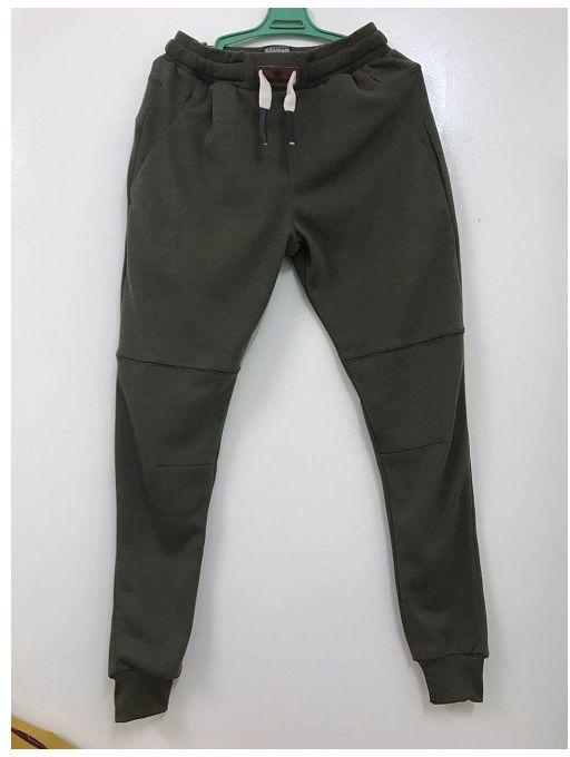Generic Solid Sweatpants - Dark Green