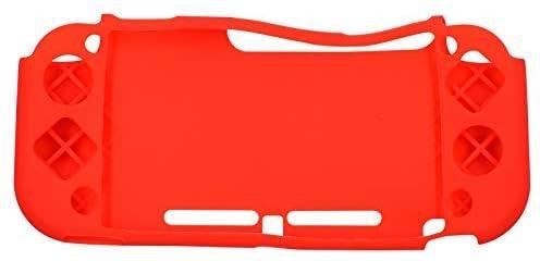 غطاء حماية مطاطي من جل السيليكون لوحدة تحكم نينتندو سويتش لايت ميني حماية كاملة (احمر)
