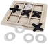 Tic-Tac-Toe Game Toy - Classic Wooden Checkerboard Educational Family Game Toys Set, Portable Casual Tabletop Game for Adults and Kids
