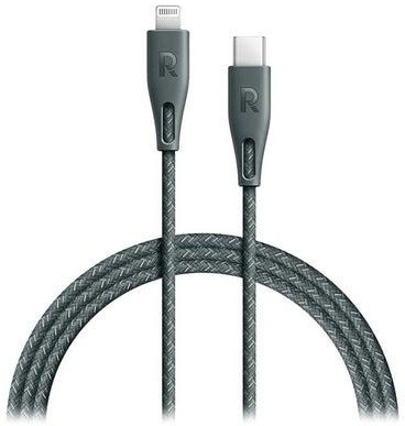 Nylon Braided Type-C To Lightning Data Sync Charging Cable Green