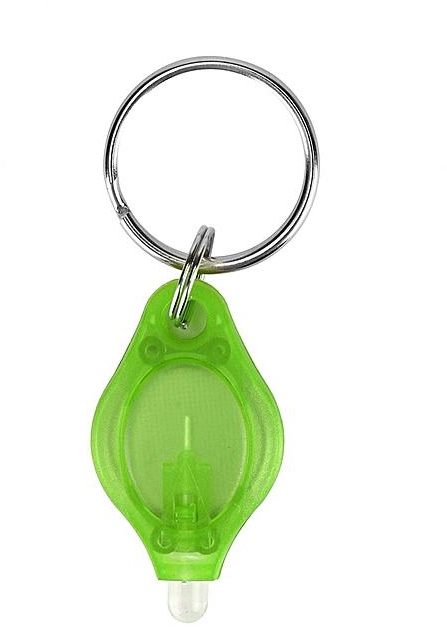 Generic Fashion Mini Micro LED Keychain Key Ring Flash Bright Flashlight EDC Tool