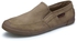 Tauntte Casual Suede Leather Moccasins Men Sneakers (Khaki)