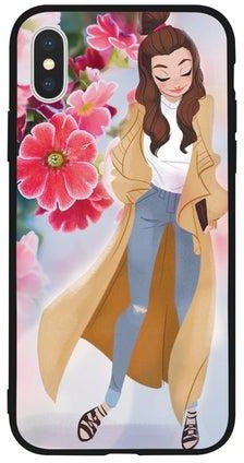 Protective Case Cover For Apple iPhone X Girl in Fashion