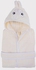 Egyptian Cotton Hooded kids Bath Robe For 6 Years off white colour