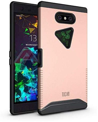 Razer Phone 2 Case, TUDIA [Merge Series] Dual Layer Heavy Duty Extreme Drop Protection/Rugged Phone Case for Razer Phone 2 [2018] (Rose Gold)