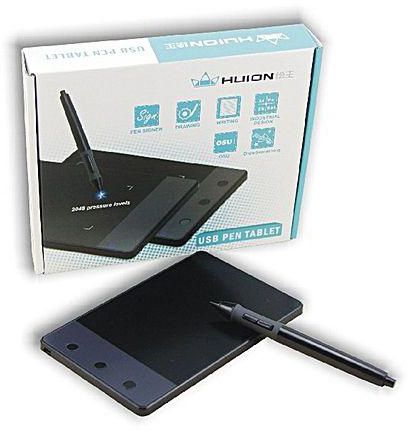 Generic Huion H420 USB Signature Pad With Digital Wireless Capture Pen - Black
