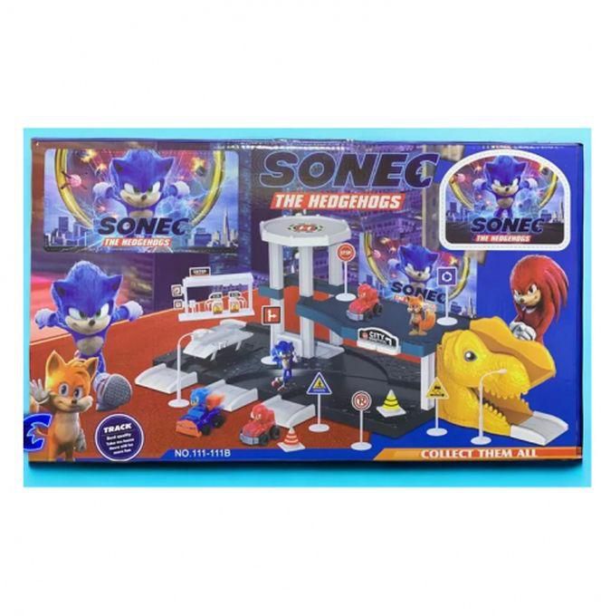 Sonec The Hedgehogs Racing Track And Parking Playset