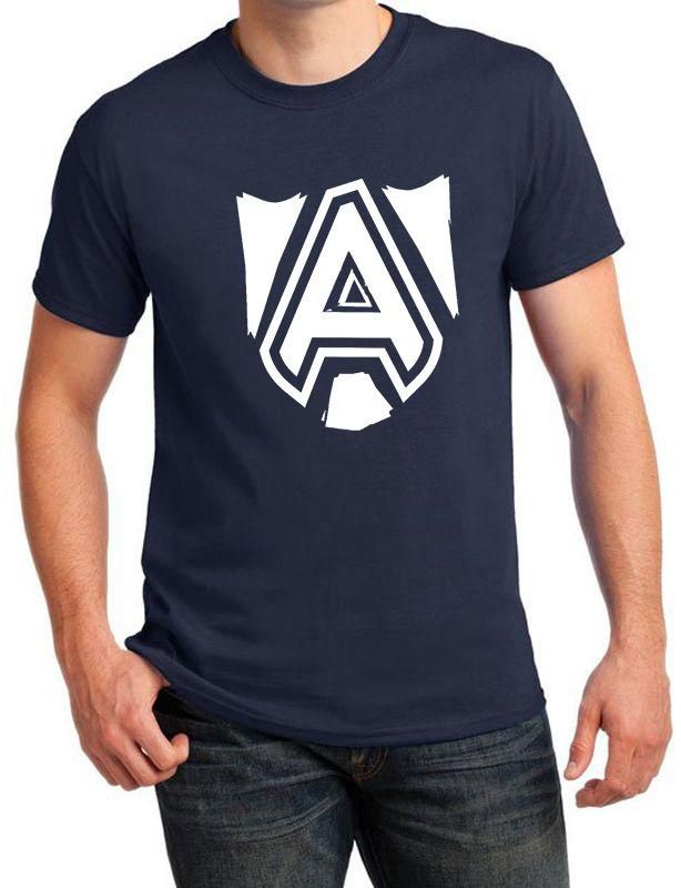 Casual T-shirt Alliance for Men , Cotton - Blue