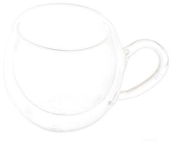 Akher el Ankoud Plain double crystal coffee cup, double insulated glass