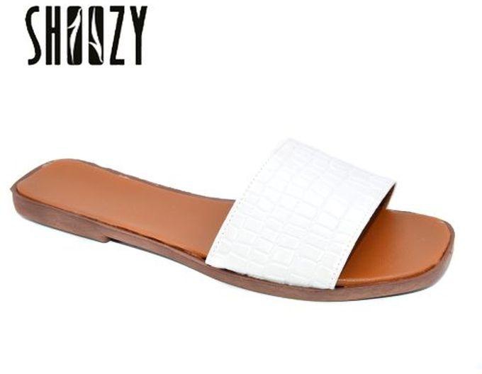 Shoozy Fashionable Slippers - White