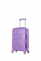 Senator Hard Case Cabin Suitcase Luggage Trolley For Unisex ABS Lightweight Travel Bag with 4 Spinner Wheels KH1075 Highlight Purple