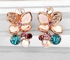 Rose Gold Plated Charming Austrian Crystal Stud Earrings