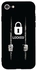 غطاء حماية واقي لجهاز أبل آيفون SE 2/ آيفون 7/ آيفون 8 مطبوع عليه رسمة قفل وسجين
