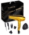 6-Piece Professional Hair Dryer Set ,2200W Gold