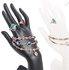 Mannequin Lotus Hand Holder Stand Jewelry Ring Bracelet Necklace Display Holder （ Black ) Practical