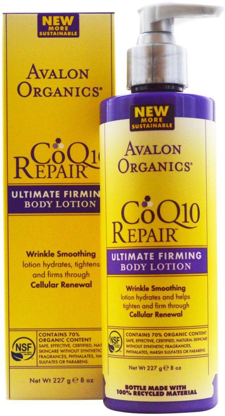 لوشن لشد الجسم كو انزيم كيو  Avalon Organics, CoQ10 Repair, Ultimate Firming Body Lotion 227ml