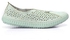 حذاء للنساء مخرم بشريط امامي لامع للنساء من جلد نوباك من جرينتا- اخضر مينت- 39 EU, أخضر فاتح, 39