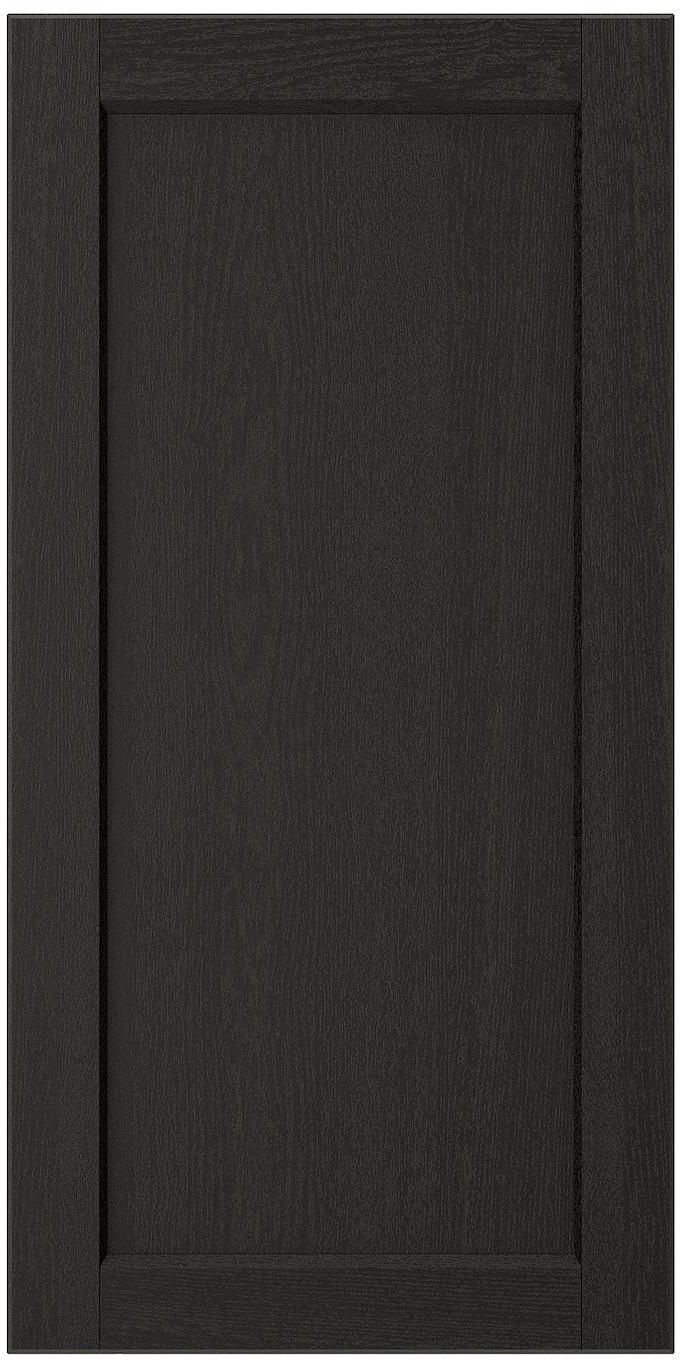LERHYTTAN Door - black stained 40x80 cm