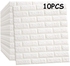 10PCS Pe Foam 3d Self Adhesive Brick Large Wallpaper Sticker