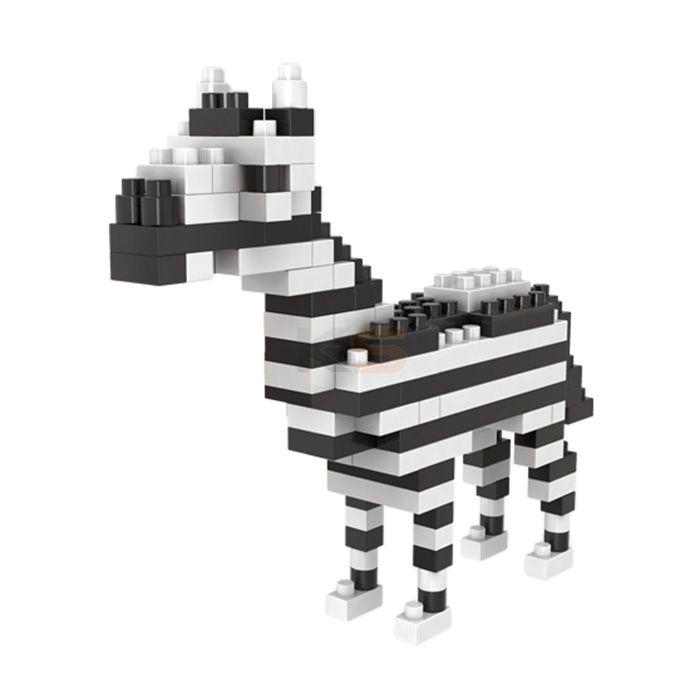 WLtoys Building Block Minion Action Figure 3D Eduational Plastic Bricks Toys for Kids Christmas-Zebra