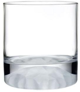 4 pc Old Fashion Tumbler Bottom Frosted - Nude Logo in gift box