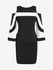 Plus Size Two Tone Cold Shoulder Sheath Dress - 5x | Us 30-32
