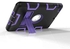Protective Hard Hybrid Rigid Tablet Case Cover For Apple iPad Black/Purple