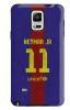 Stylizedd Samsung Galaxy Note 4 Premium Dual Layer Tough Case Cover Matte Finish - Neymar Jr Barca Jersey